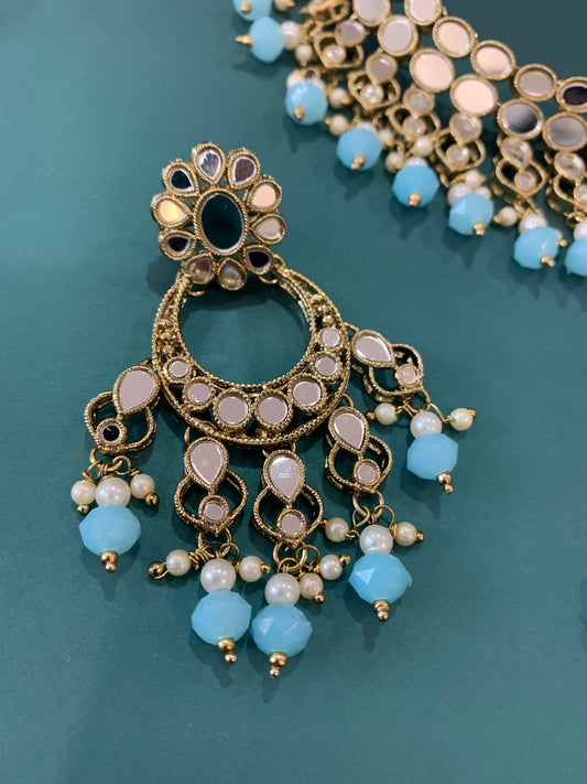 Baby blue choker necklace Toni