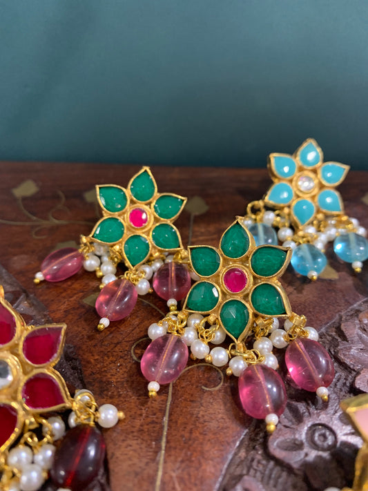 Pachi Kundan stud earring