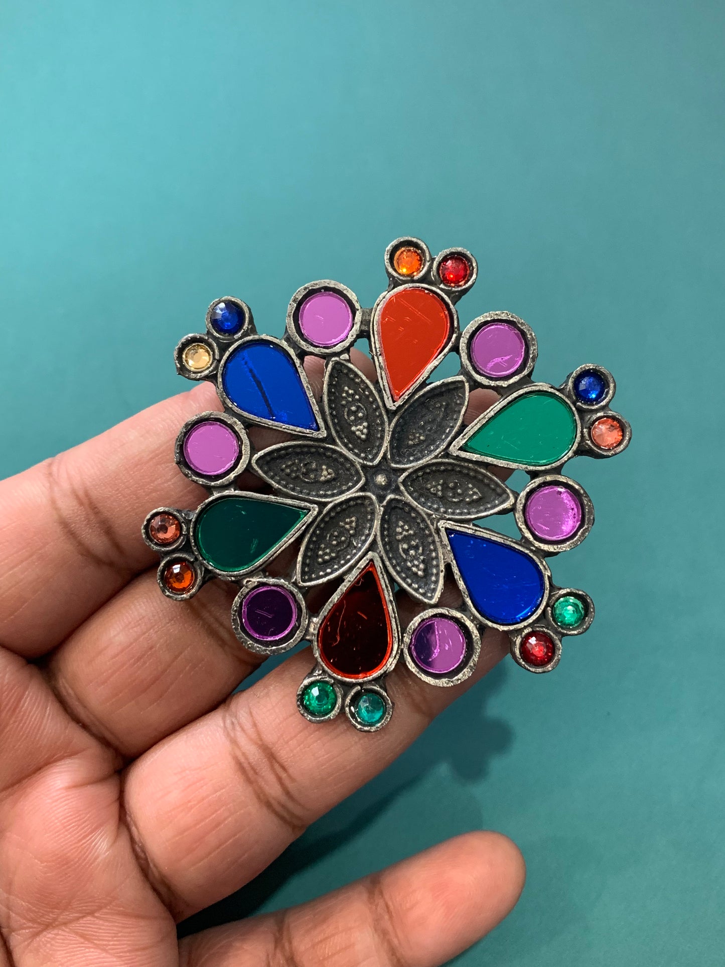 Black metal oxi afgani ring