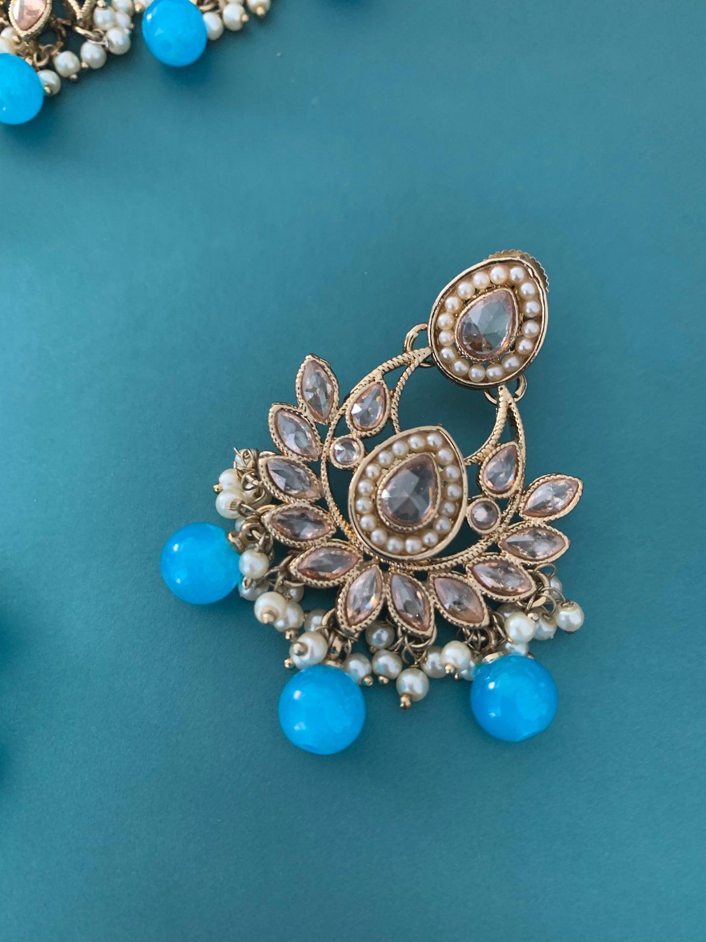 Rita polki necklace and chandbali