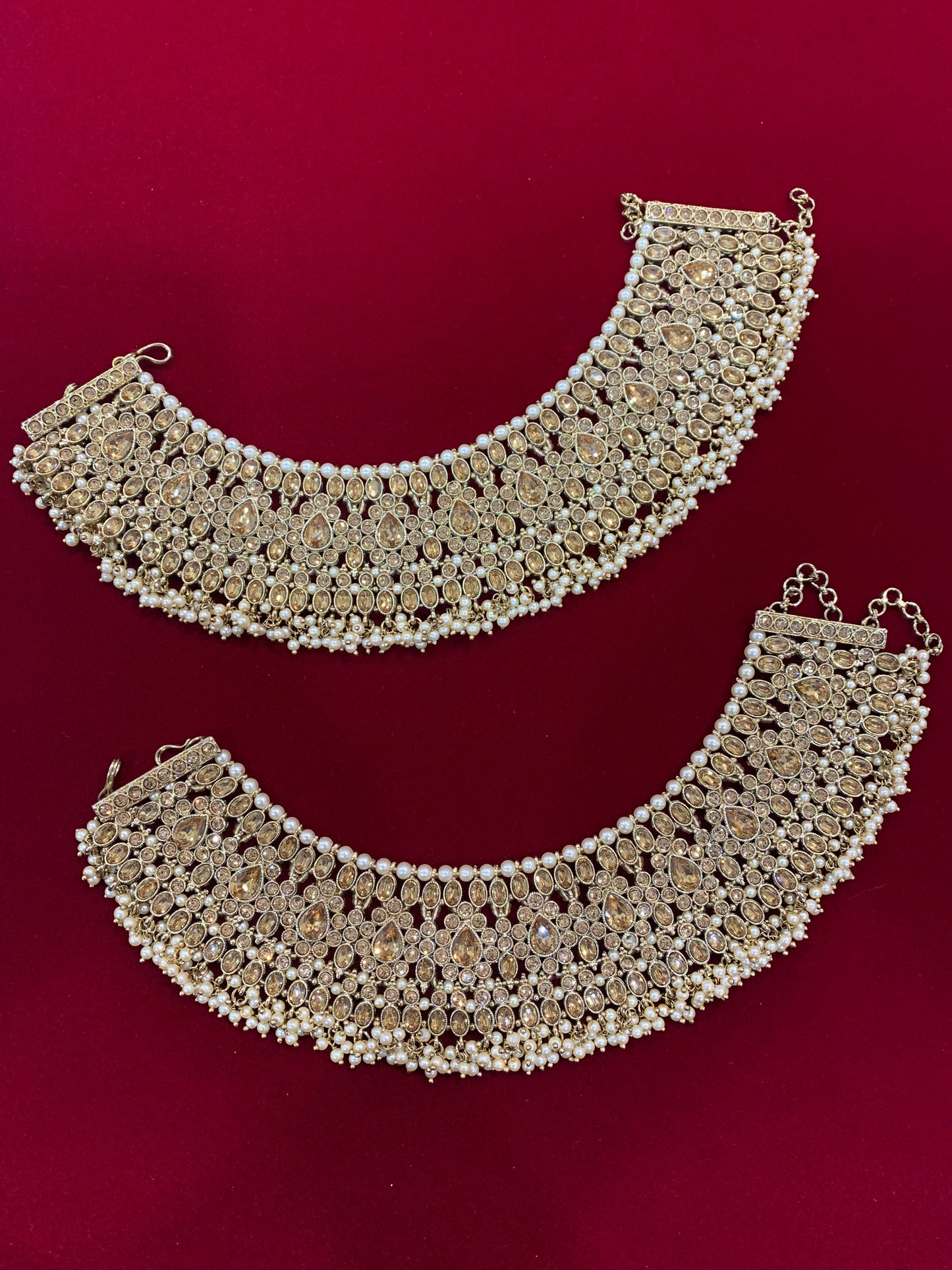 Lexi bridal anklet / payal / nupur in antique