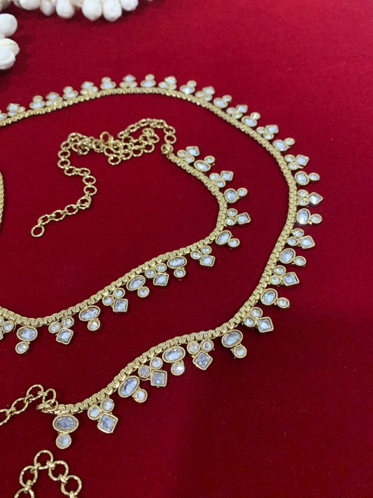 Polki waist chair / waist belt / kamar bandh / body chain / one size / belly chain