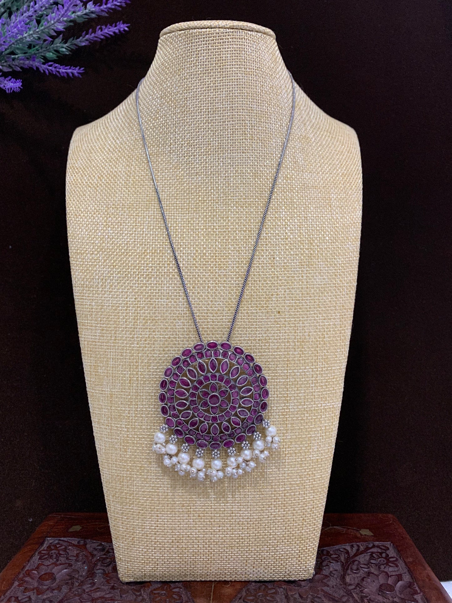 Ruby oxi pendant