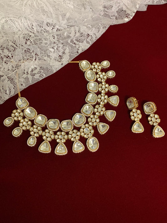 Uncut kundan semi bridal set Zaya