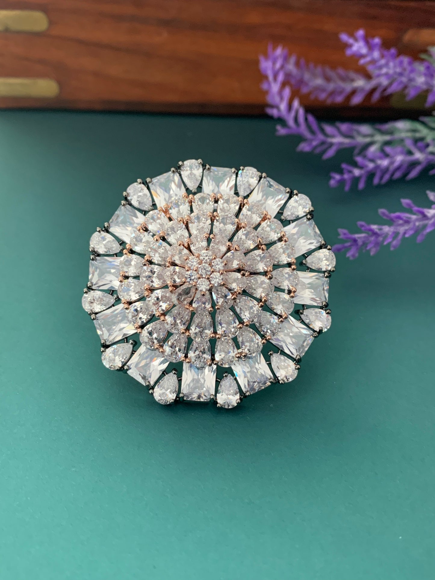 Premium quality American diamond ring