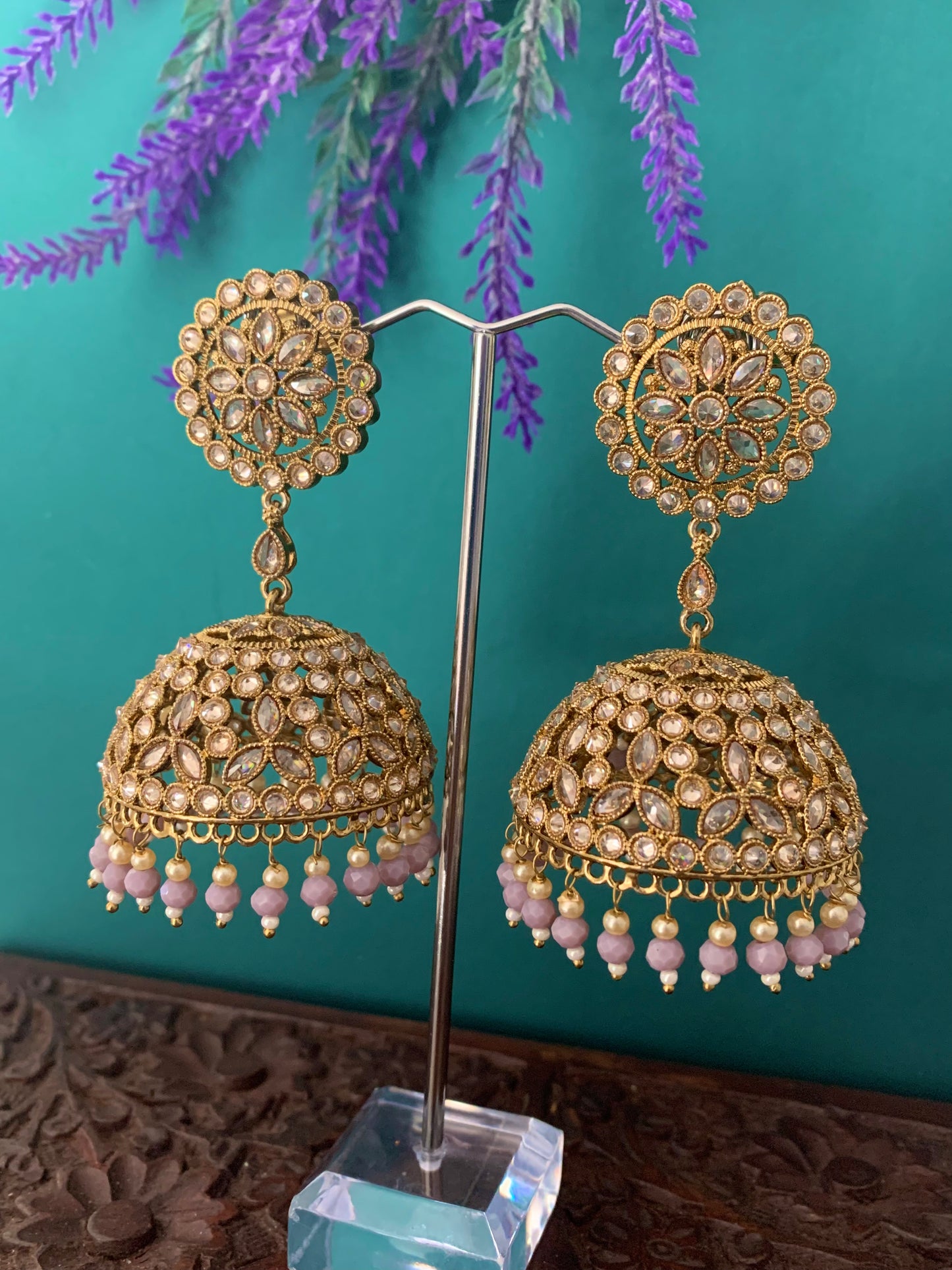 Happy reverse polki jhumki