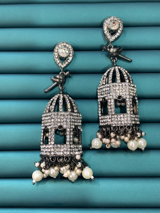 Birdcage earring