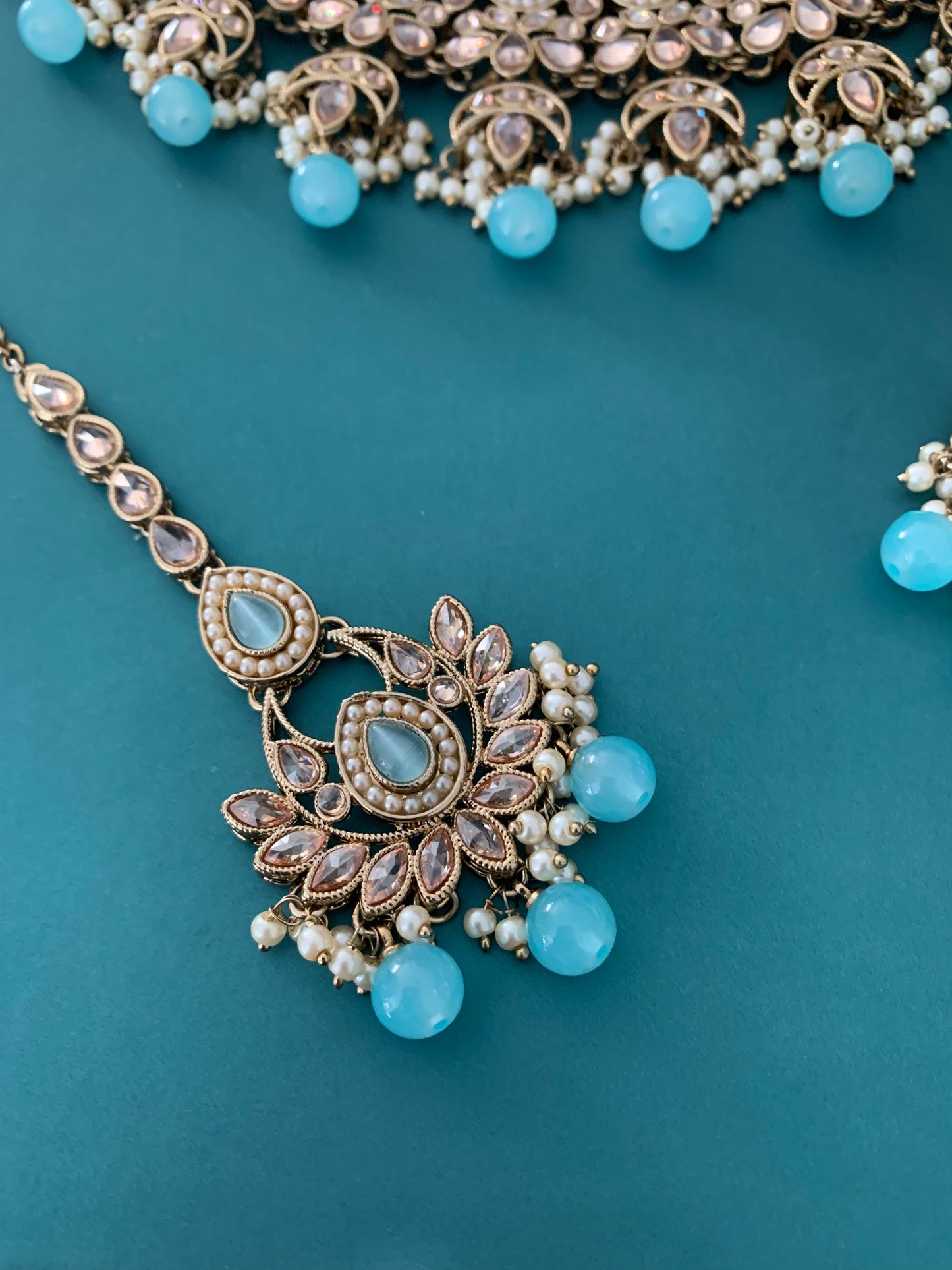 Rita polki necklace and chandbali