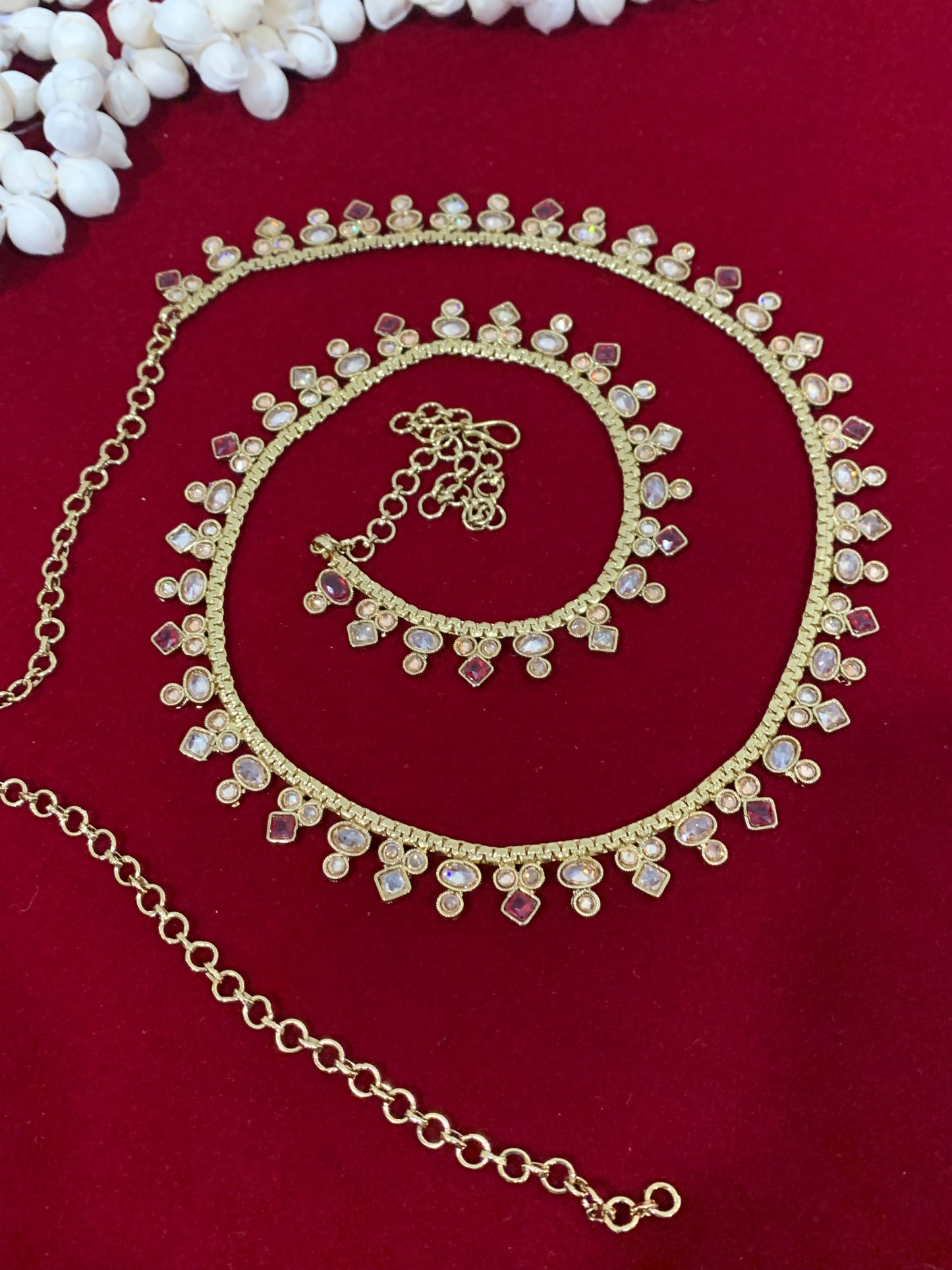 Polki waist chair / waist belt / kamar bandh / body chain / one size / belly chain
