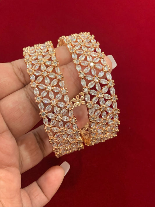 Joslyn Rose gold AD bangle