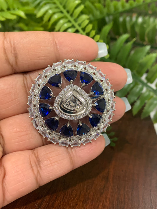 American diamond adjustable ring