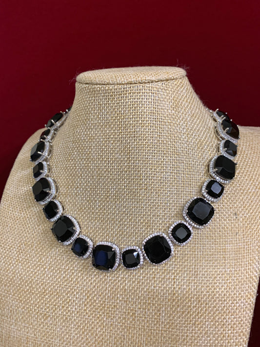 Penny American Diamond stone necklace / choker