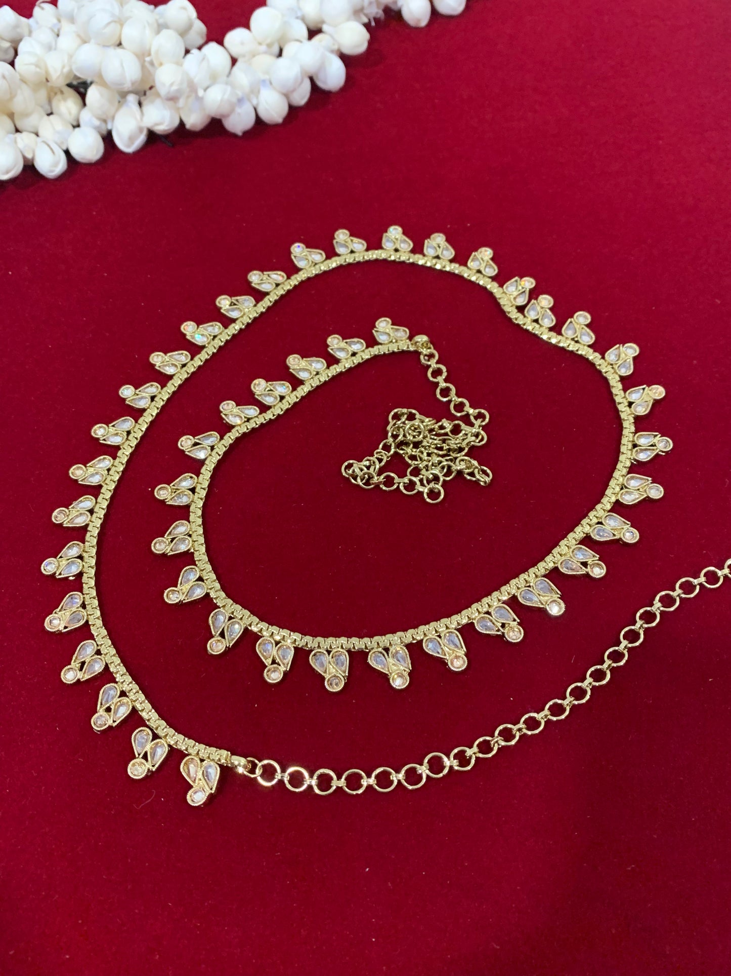Polki waist chair / waist belt / kamar bandh / body chain / one size / belly chain