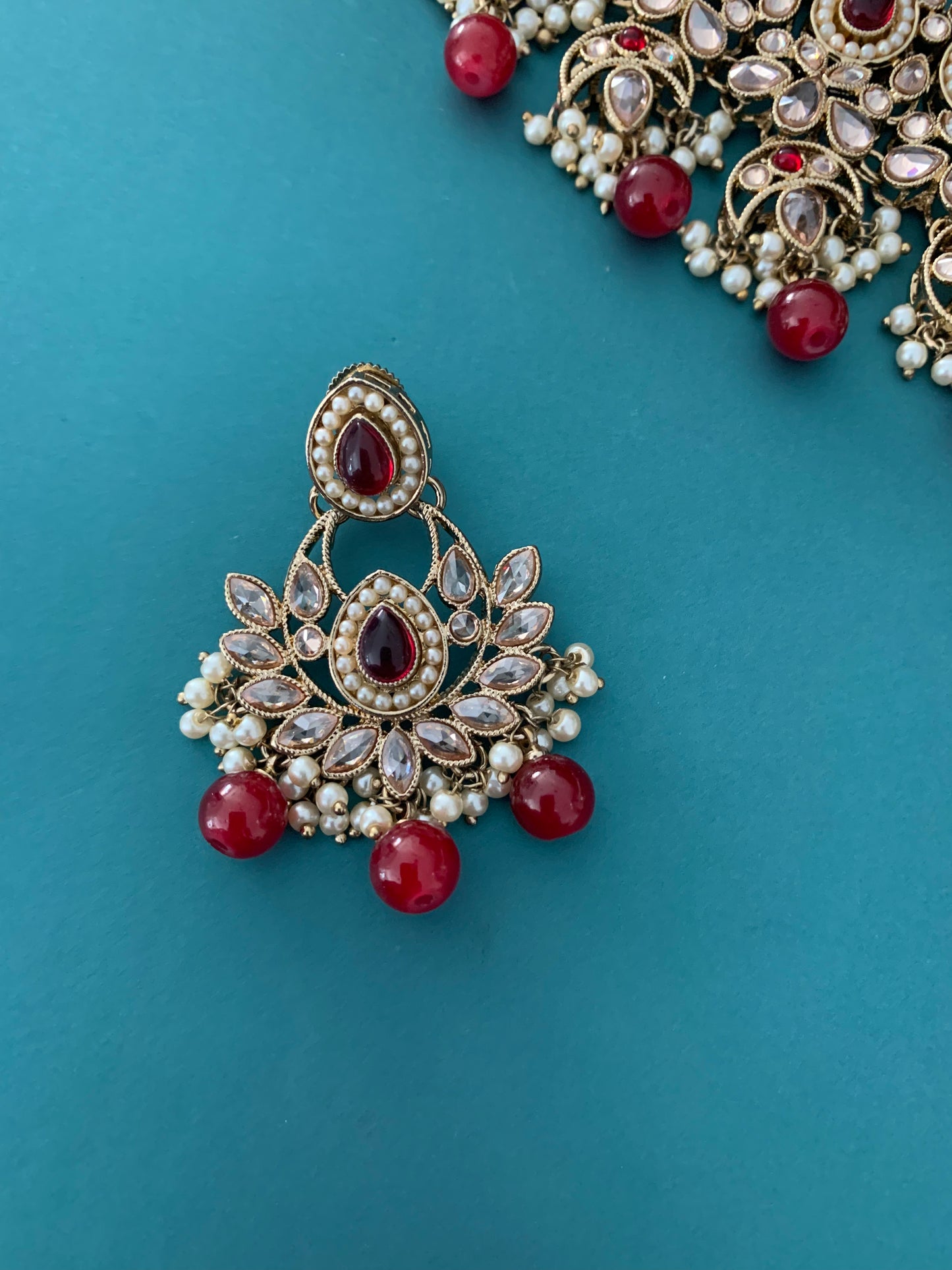 Rita polki necklace and chandbali