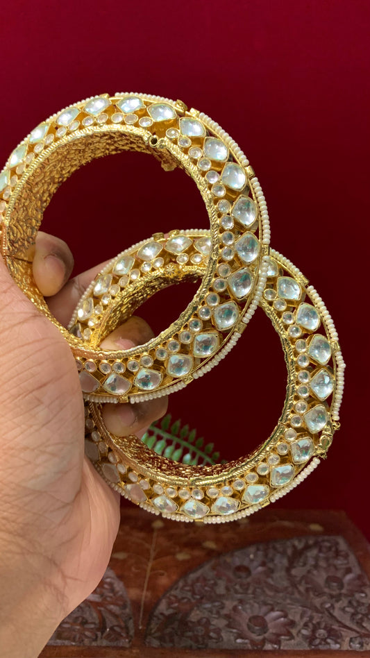 Prachi kundan pacheli style bangle bracelet