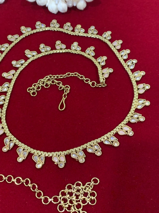 Polki waist chair / waist belt / kamar bandh / body chain / one size / belly chain