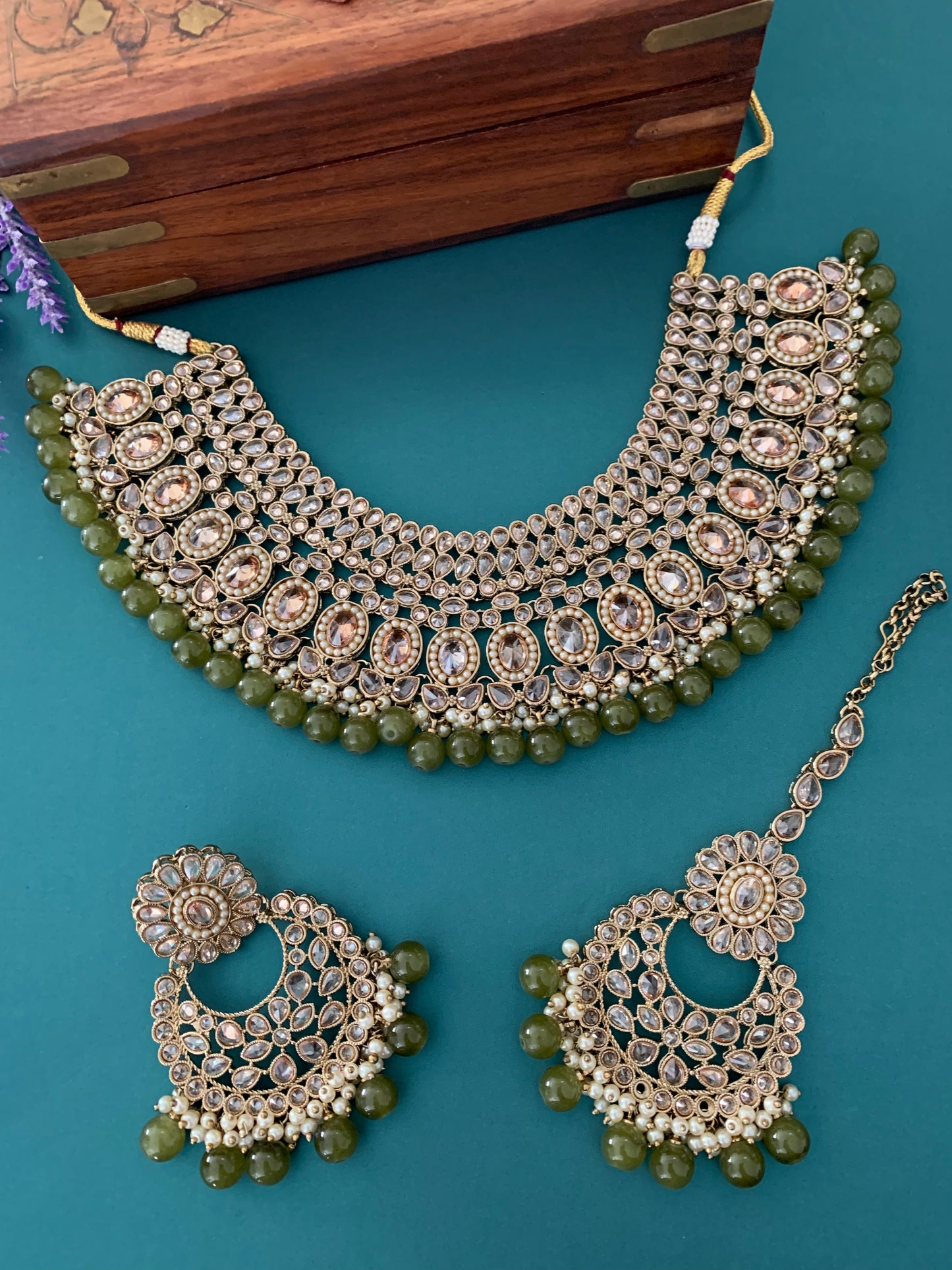 Polki necklace joana