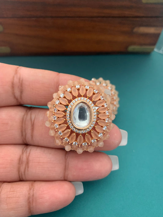 Uncut Kundan studs with AD