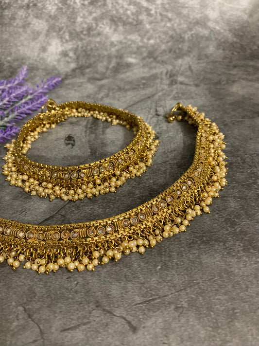 Bridal Antique payal /anklet in antique