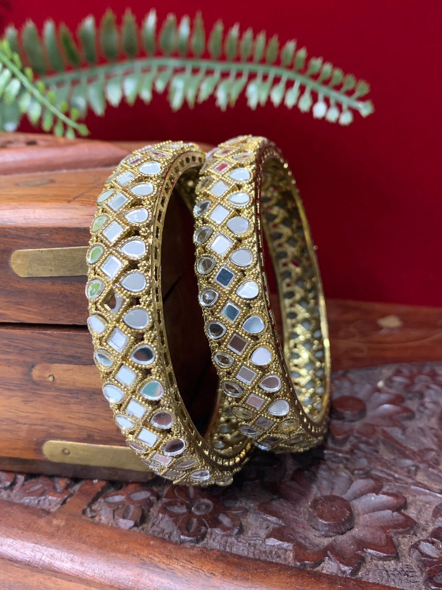 Mirror bangles / pachili kada