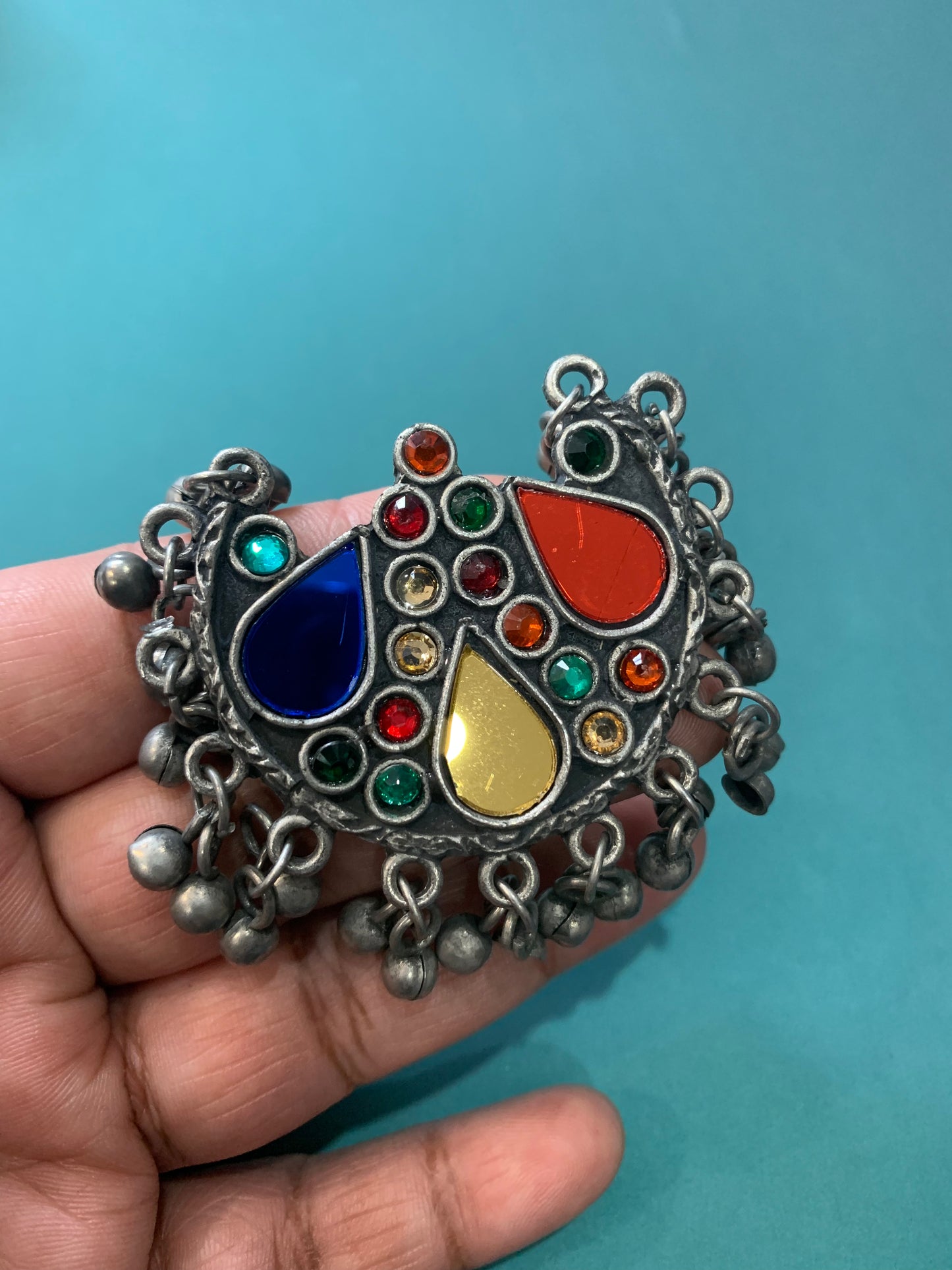 Black metal oxi afgani ring