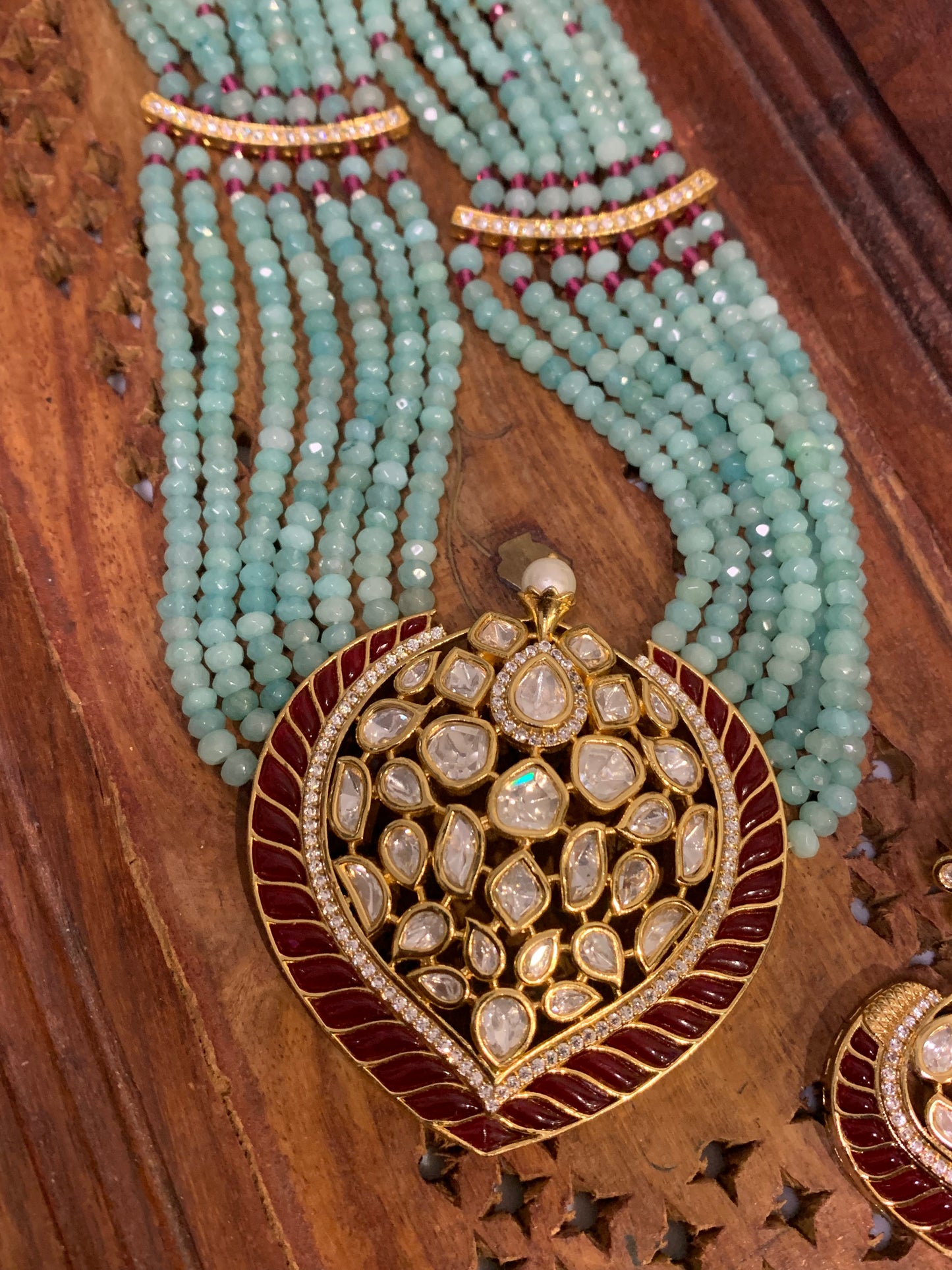 Uncut kundan necklace / mala ileen