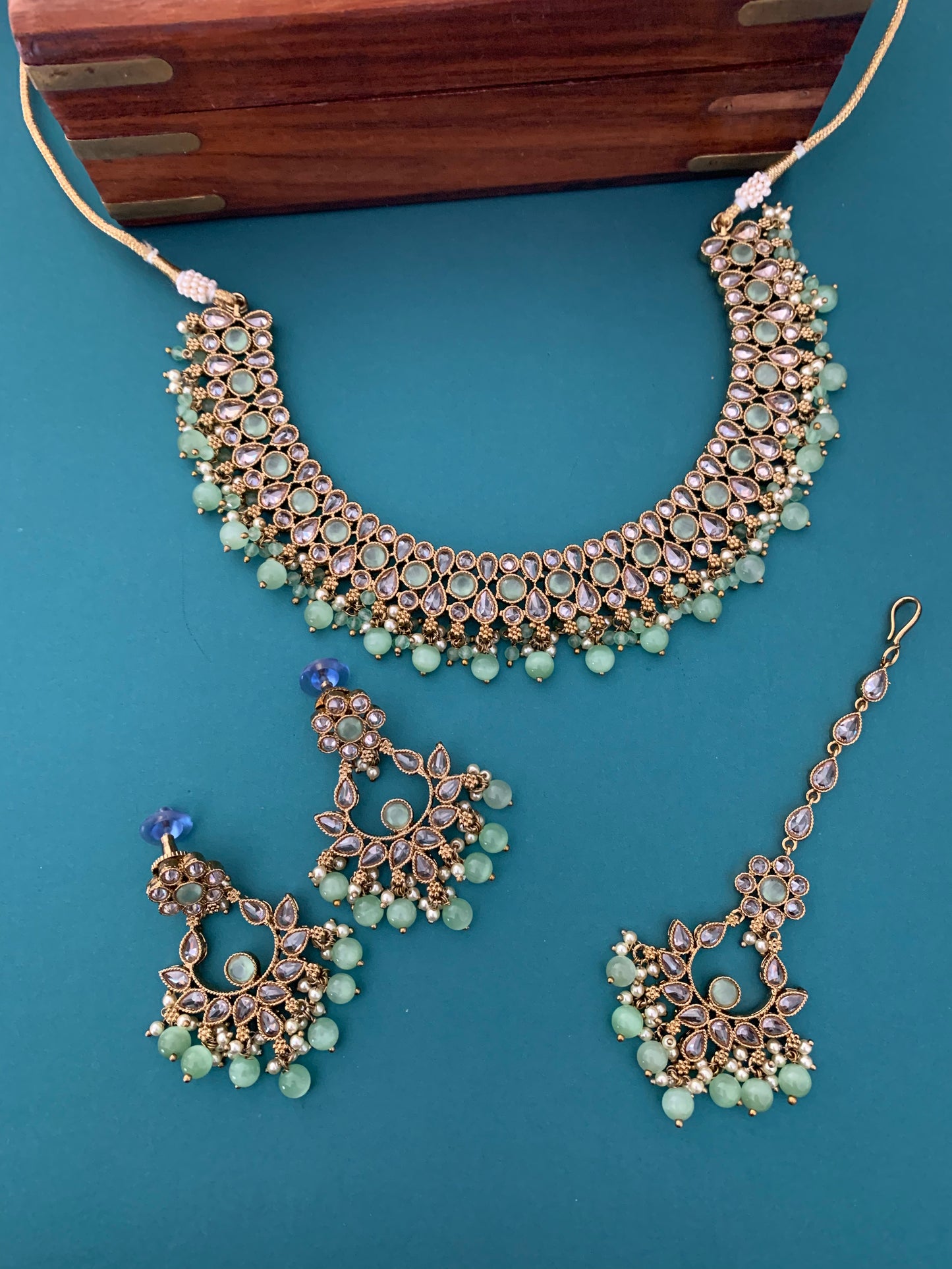 Reverse polki necklace Lori
