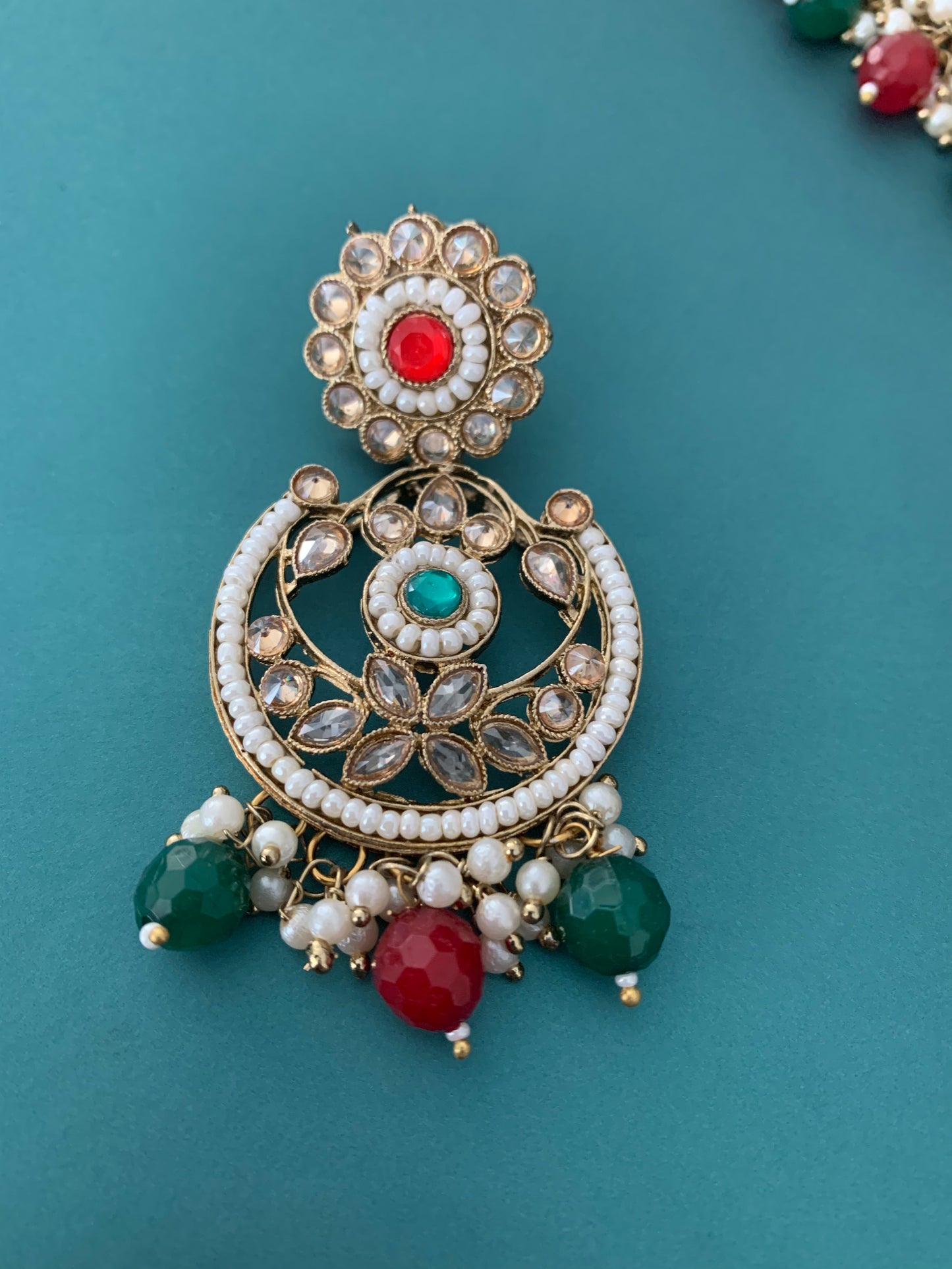 Hanna polki choker and chandbali