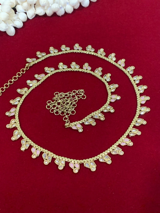 Polki waist chair / waist belt / kamar bandh / body chain / one size / belly chain