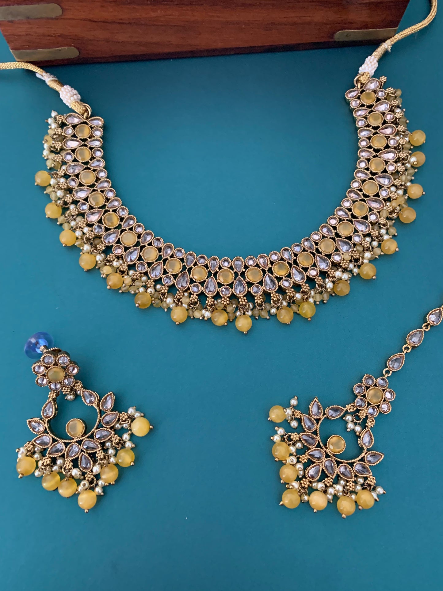 Reverse polki necklace Lori