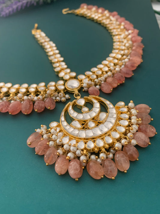 Pachi kundan Headpiece/mathapatti/sheespatti