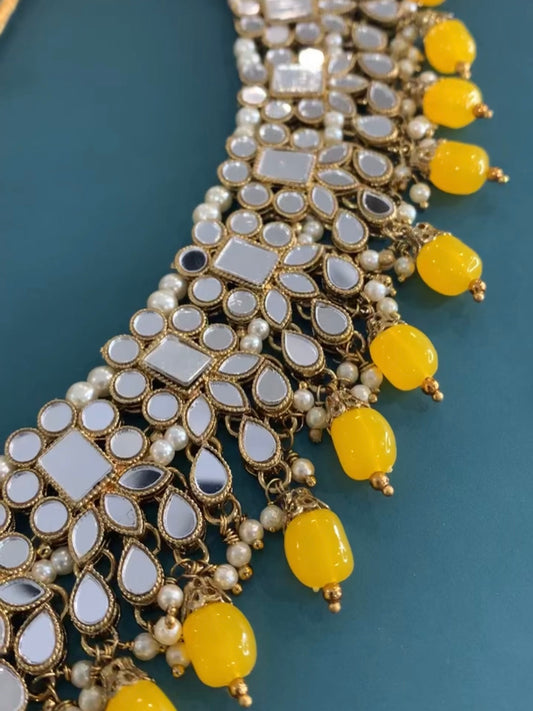 Mirror choker /necklace set “Israat”