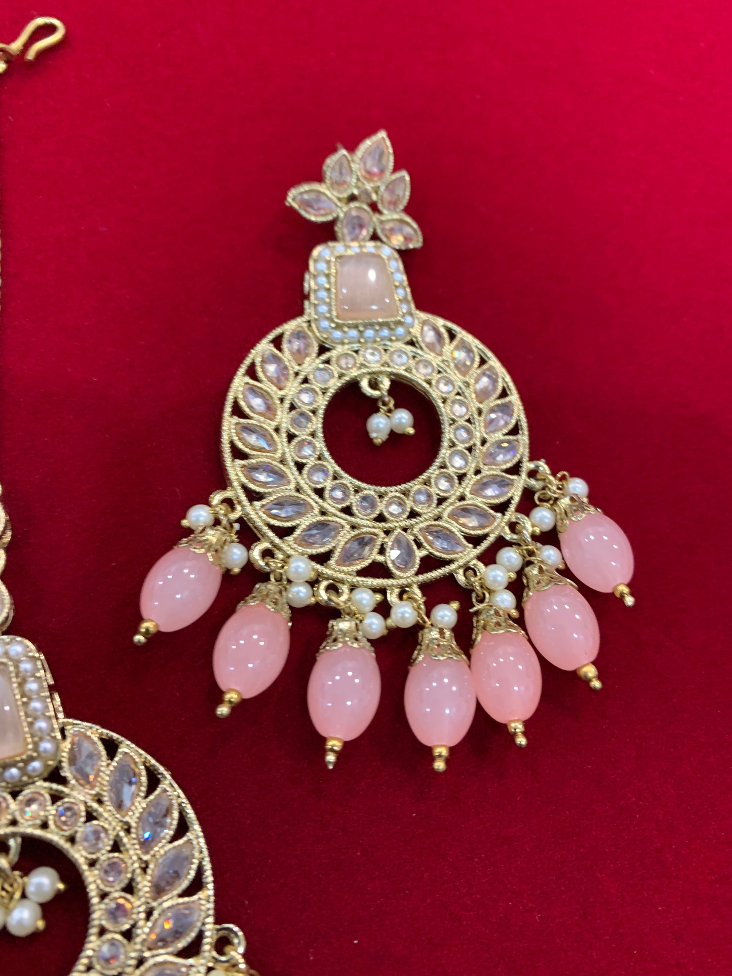 Adeline polki earring tikka