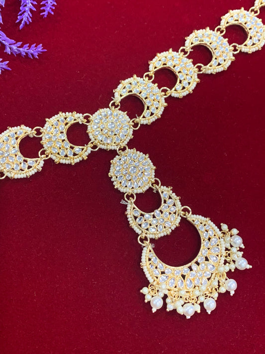 Kundan headpiece with Tikka