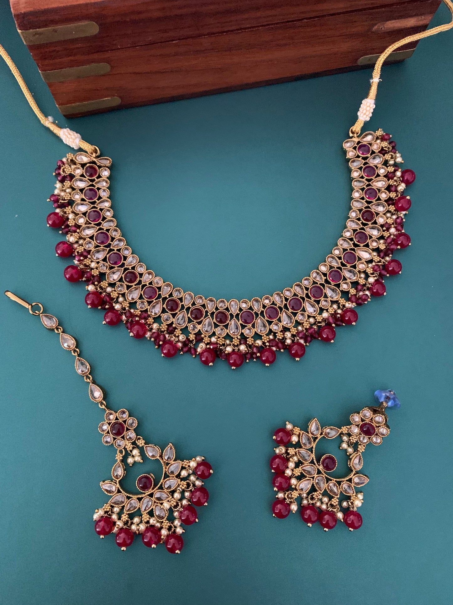 Reverse polki necklace Lori