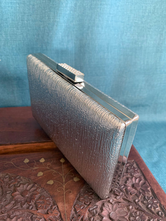 Handbag /clutch in silver