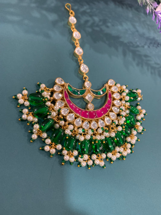 Kundan tikka multi / green