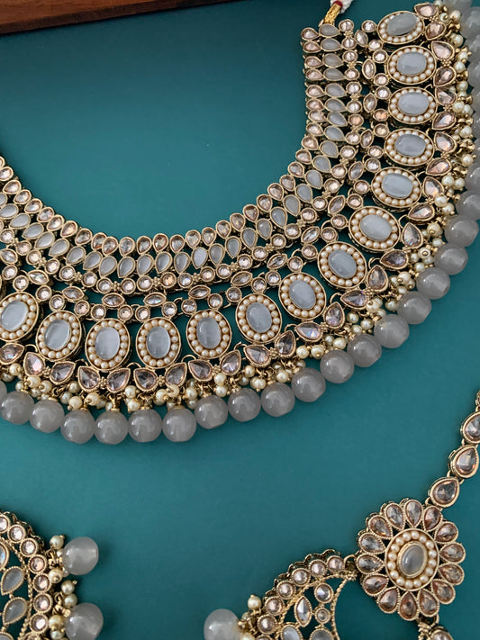 Semi bridal polki necklace joana