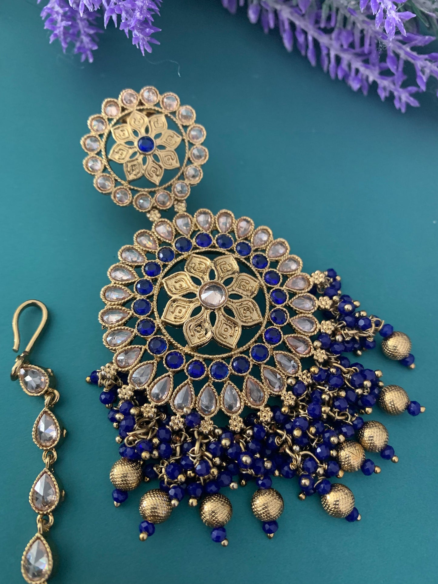 Fiona polki earring tikka