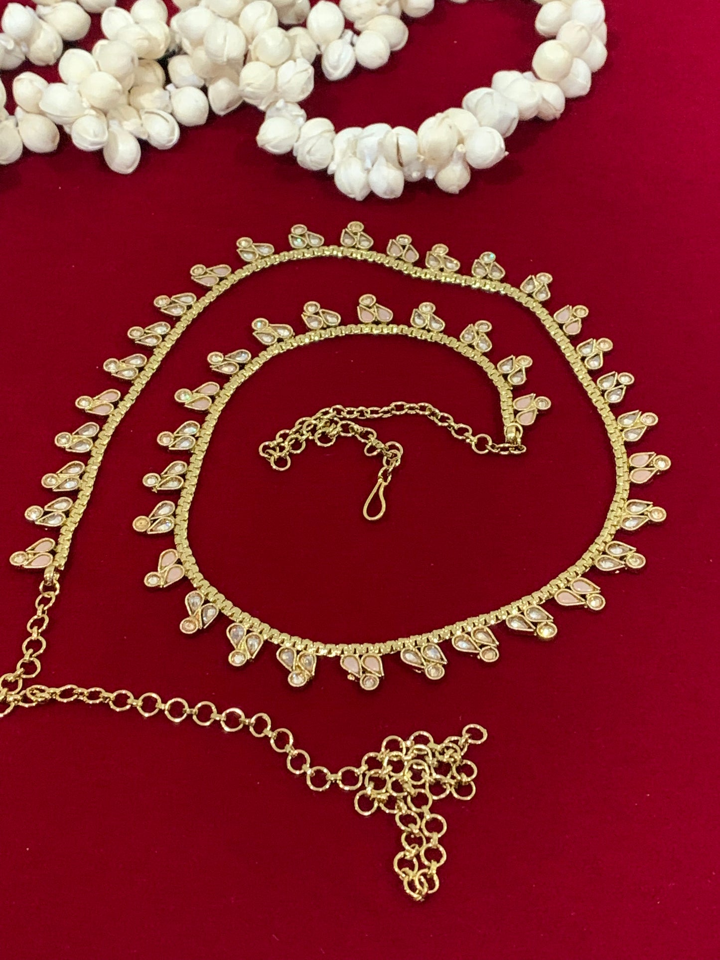 Polki waist chair / waist belt / kamar bandh / body chain / one size / belly chain