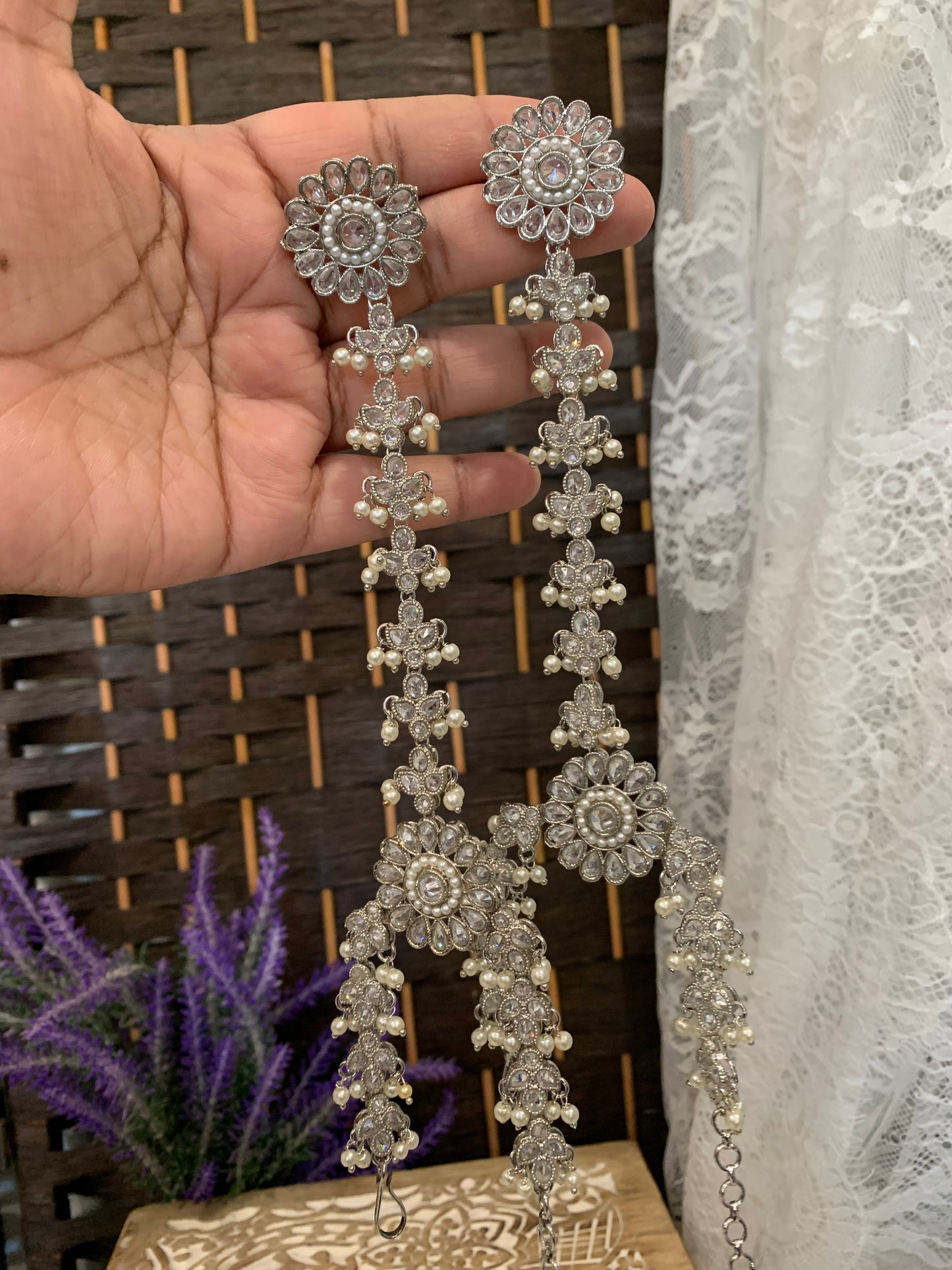 Hand piece/ hand harness/ haat paan/ ring with hand chain