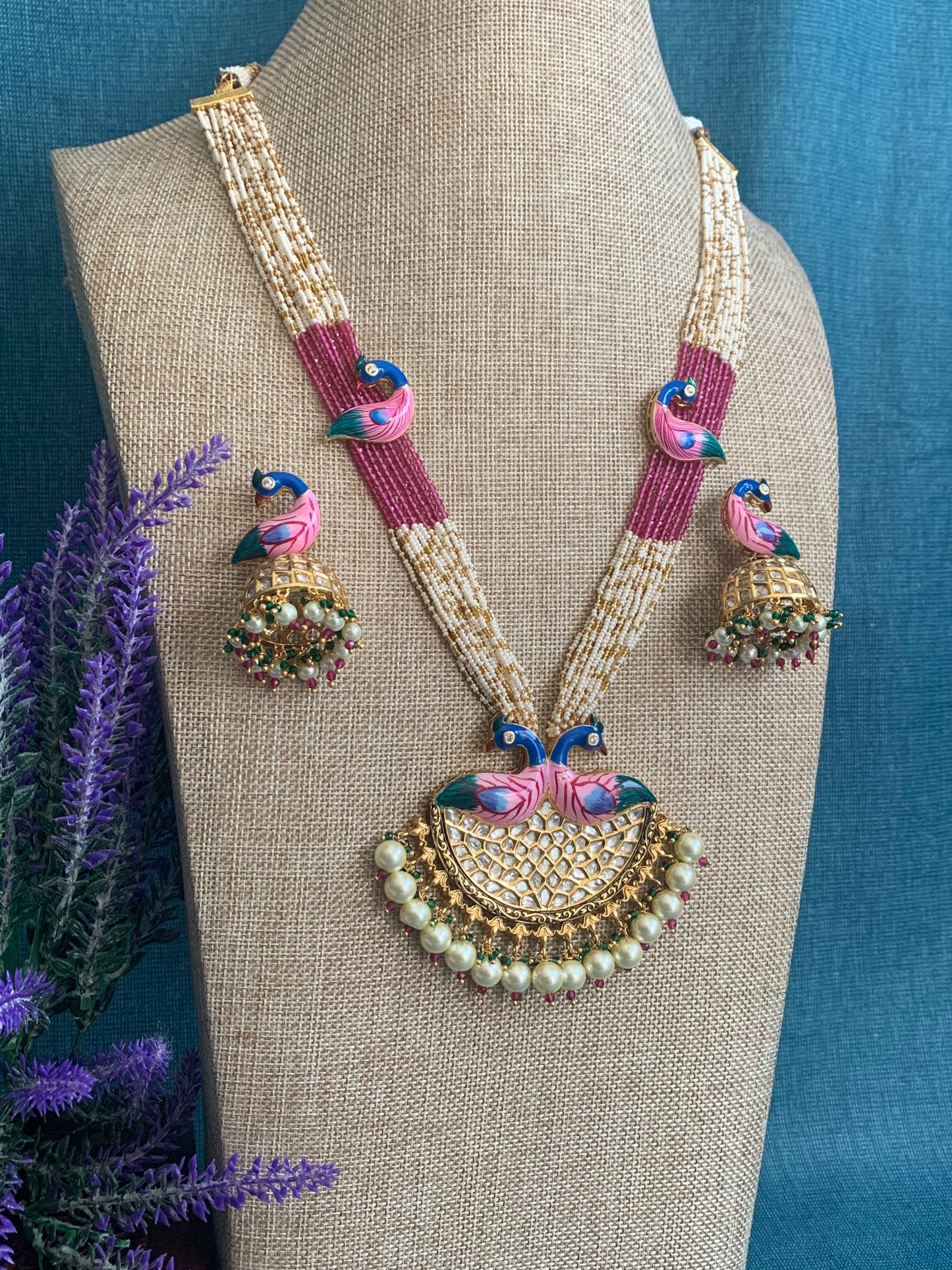 Amrapali inspired mount and tyanni kundan mala set