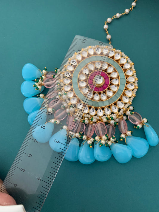 Over size Kundan tikka multi