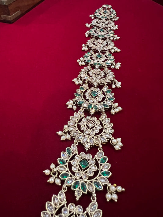 Braid accessory/hair accessory/ hair jewelry/emerald green color