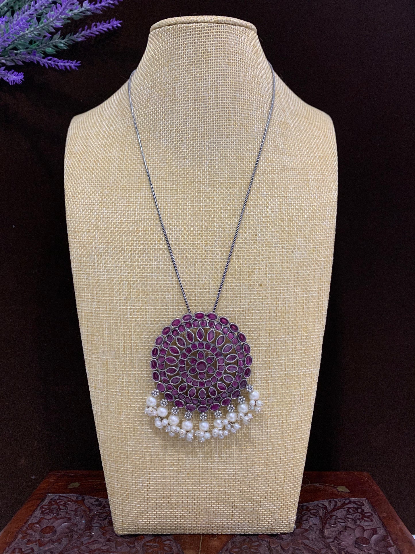 Ruby oxi pendant
