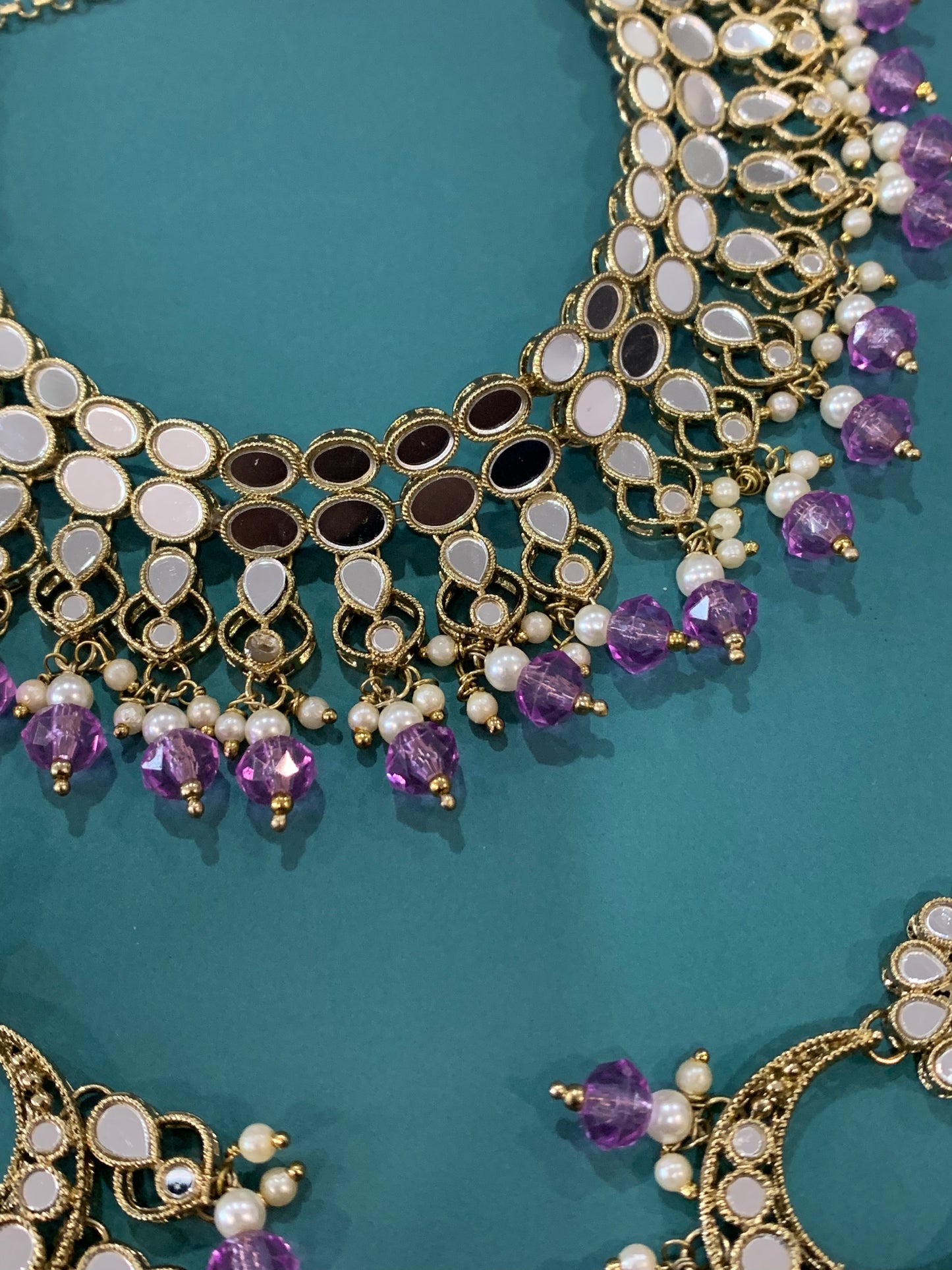 Lavender choker necklace Toni