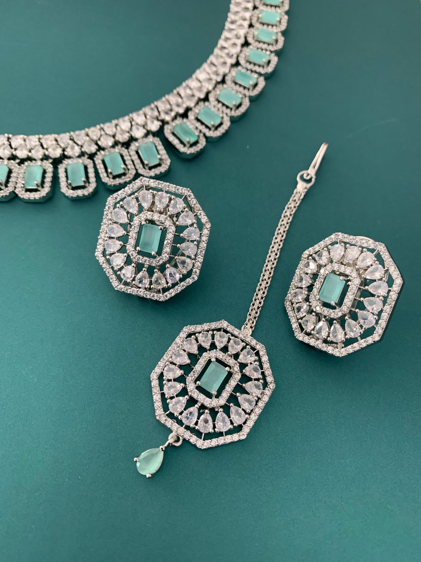 American diamond necklace set