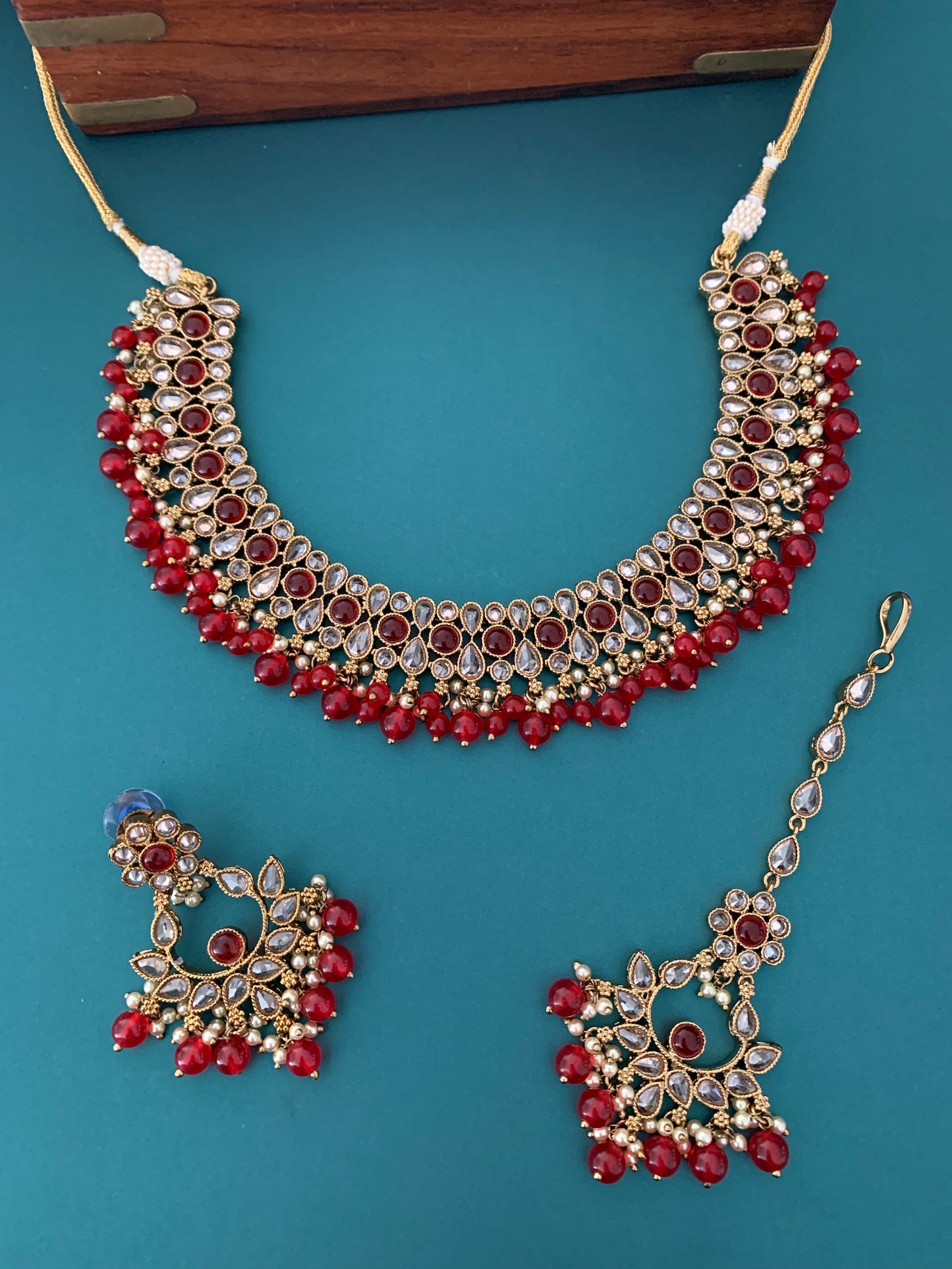 Reverse polki necklace Lori