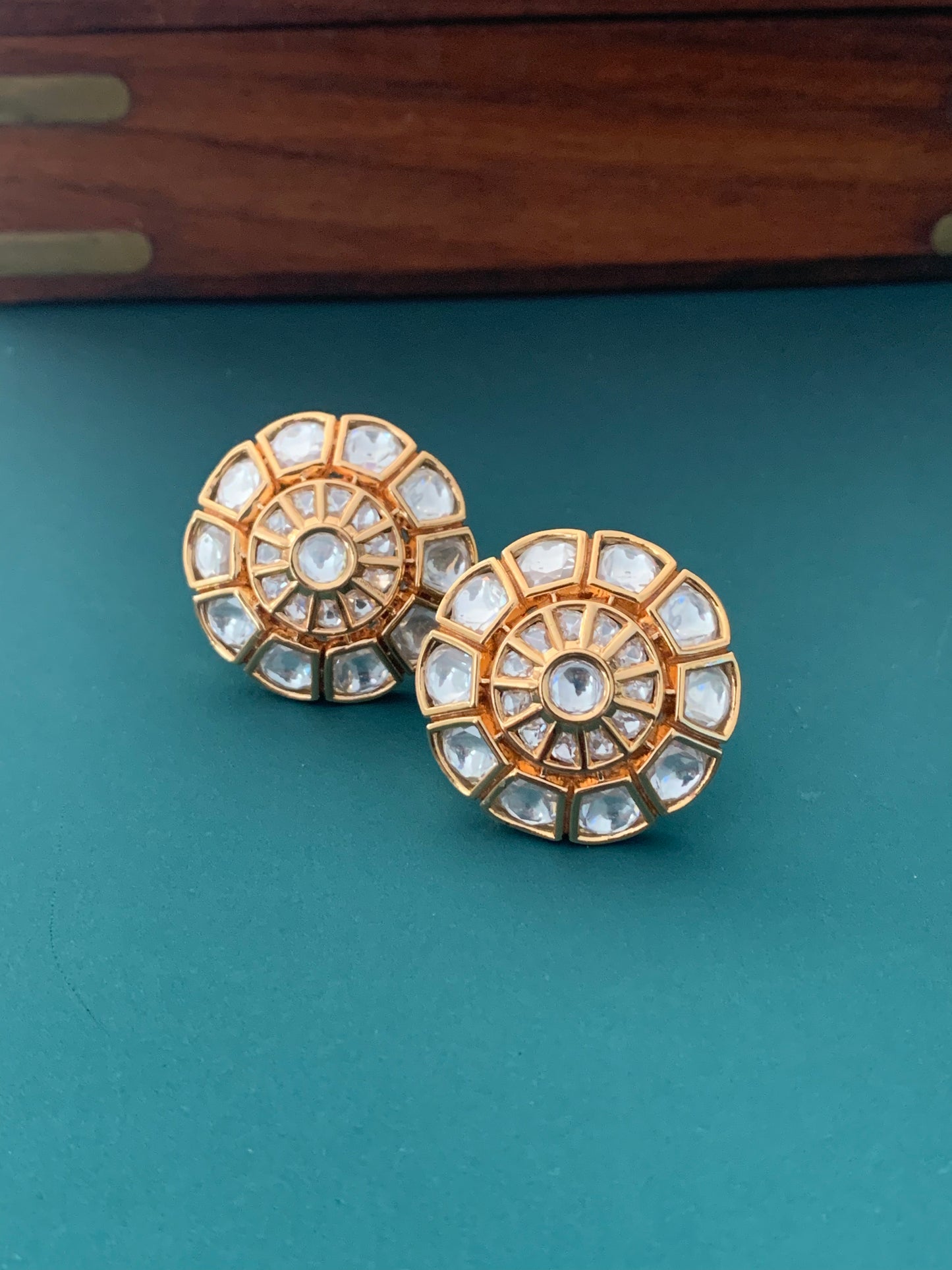 Uncut Kundan studs