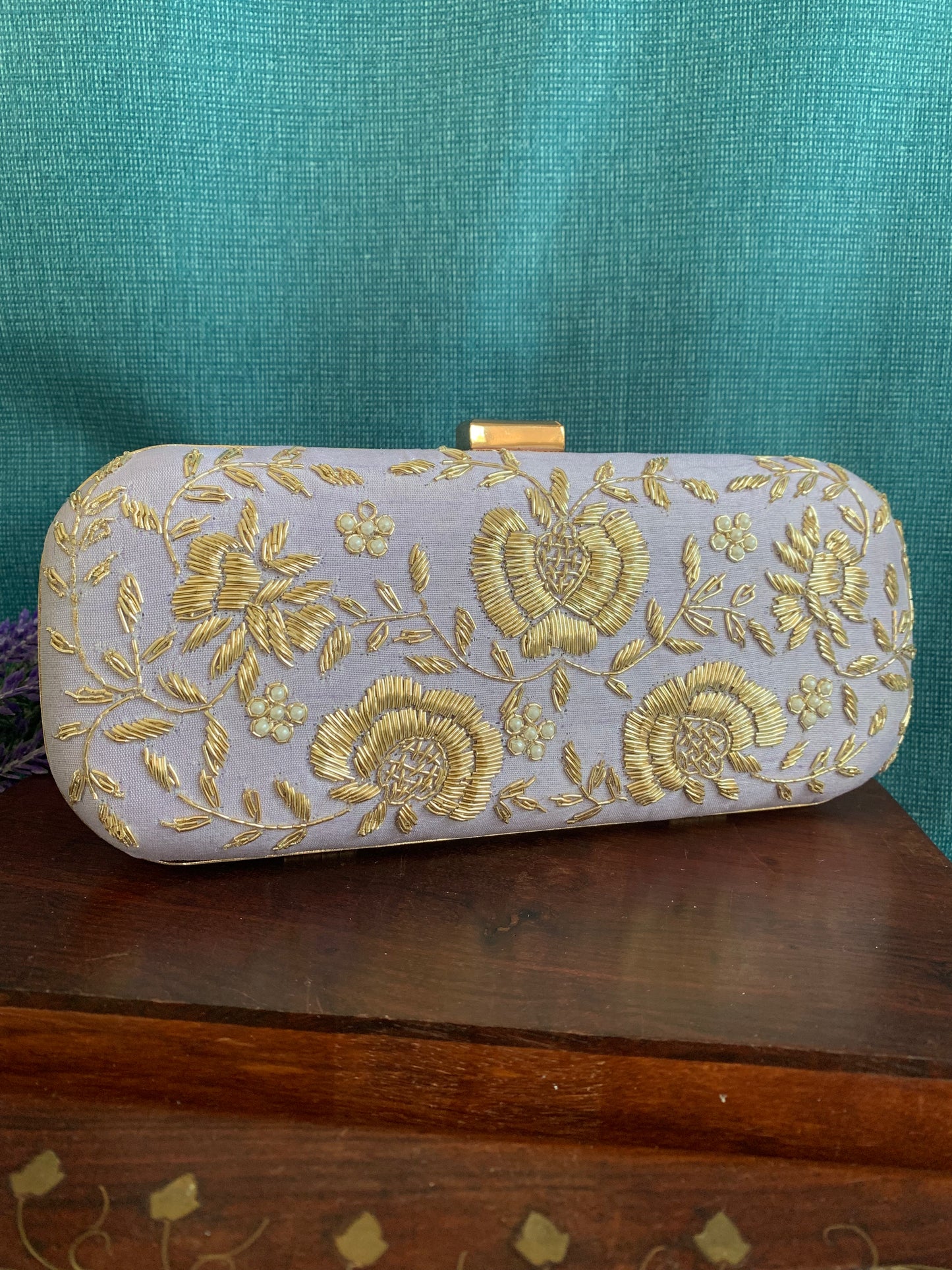 Women handbag/clutch lavender